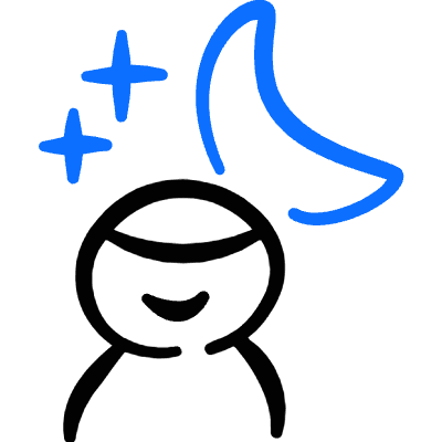 Light Mode Night Man Icon from Freehand Duotone Set