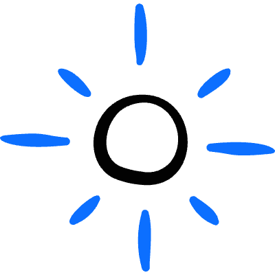 Light Mode Sunny Icon from Freehand Duotone Set