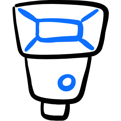 Light External Flash Icon from Freehand Duotone Set