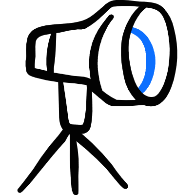 Light Spotlight 3 Icon from Freehand Duotone Set