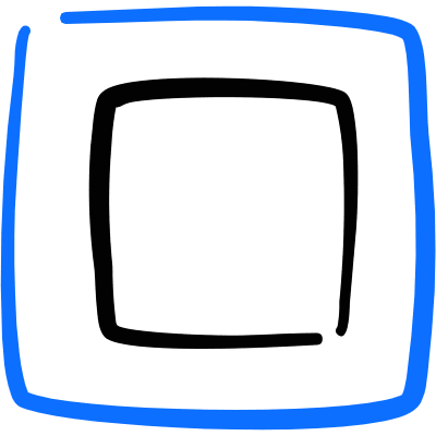 Mask Square Icon from Freehand Duotone Set