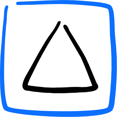 Mask Triangle Icon from Freehand Duotone Set