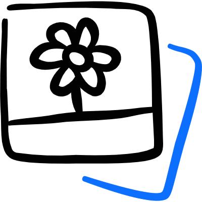 Picture Flower Icon from Freehand Duotone Set