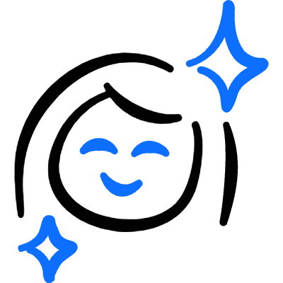 Retouch Face Icon from Freehand Duotone Set