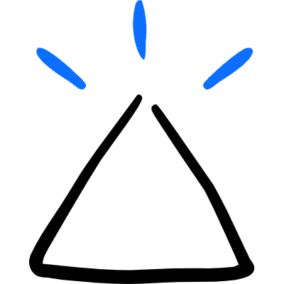 Retouch Triangle Icon from Freehand Duotone Set
