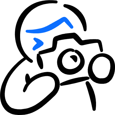 Taking Pictures Man Icon from Freehand Duotone Set