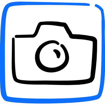 Taking Pictures Square Icon from Freehand Duotone Set