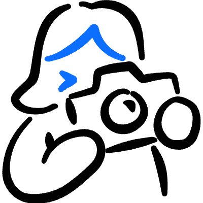 Taking Pictures Woman Icon from Freehand Duotone Set