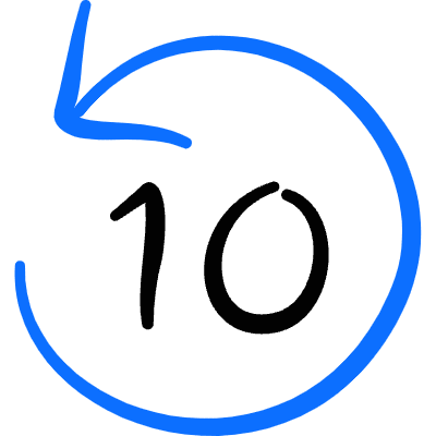 Timer Countdown Ten Icon from Freehand Duotone Set