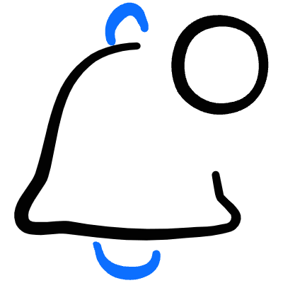 Alert Alarm Bell Notification Dot Icon from Freehand Duotone Set