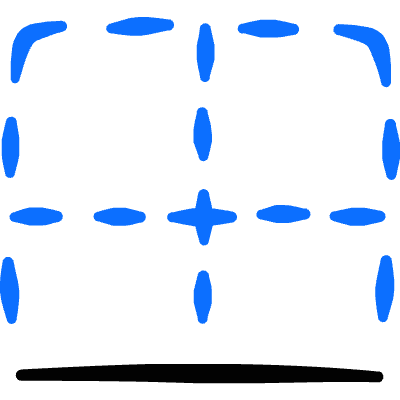 Cell Formating Border Bottom Icon from Freehand Duotone Set