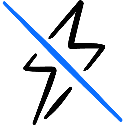 Connect Flash Disable Icon from Freehand Duotone Set