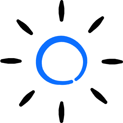 Controls Brightness Increase Icon from Freehand Duotone Set