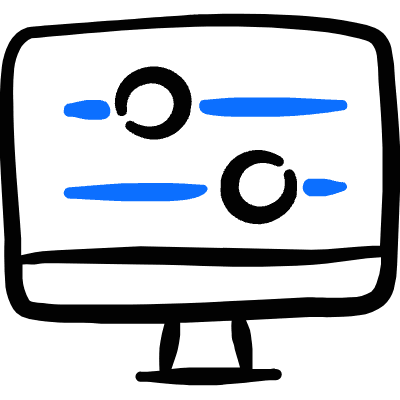 Controls Slider Desktop Horizontal Icon from Freehand Duotone Set