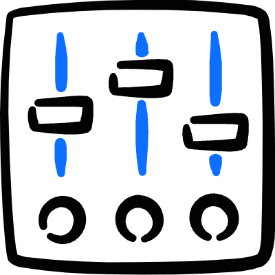 Controls Sliders Vertical 1 Icon from Freehand Duotone Set