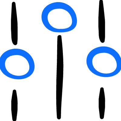 Controls Sliders Vertical Icon from Freehand Duotone Set