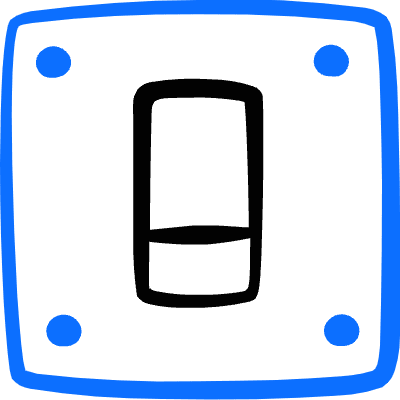 Controls Switch Down Icon from Freehand Duotone Set