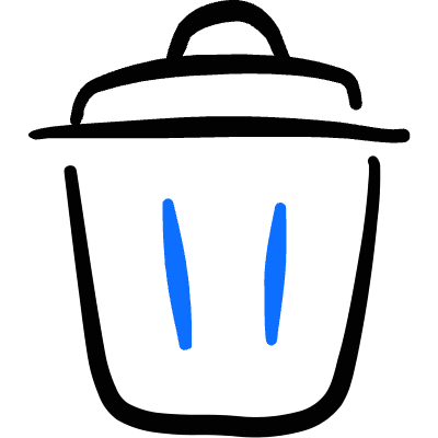 Delete Bin 2 Icon from Freehand Duotone Set