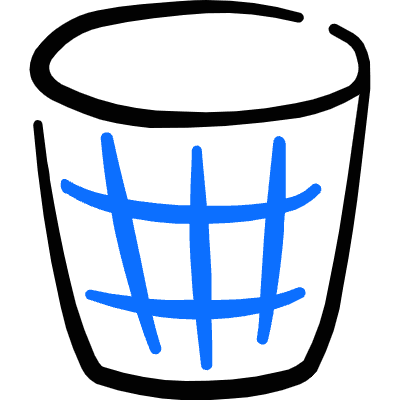 Delete Bin 4 Icon from Freehand Duotone Set