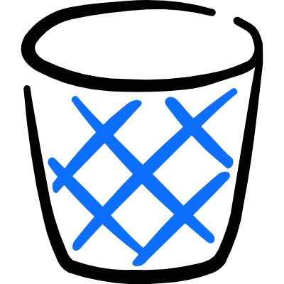 Delete Bin 6 Icon from Freehand Duotone Set