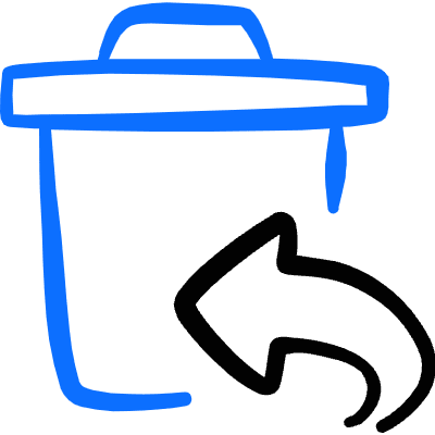 Delete Bin Move To 1 Icon from Freehand Duotone Set