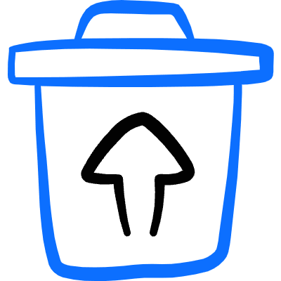 Delete Bin Recovery 1 Icon from Freehand Duotone Set