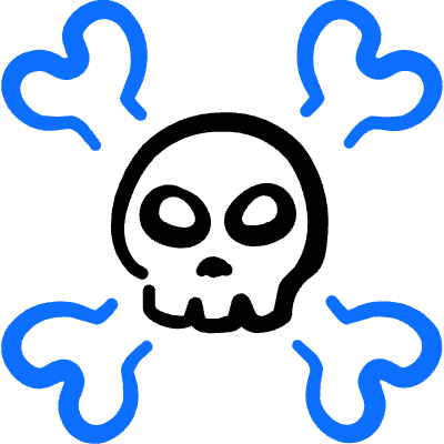 Delete Skull 2 Icon from Freehand Duotone Set