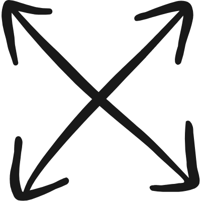 Expand Arrow 1 Icon from Freehand Duotone Set