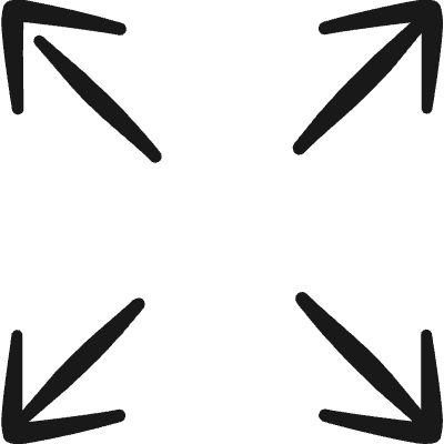 Expand Arrow Icon from Freehand Duotone Set