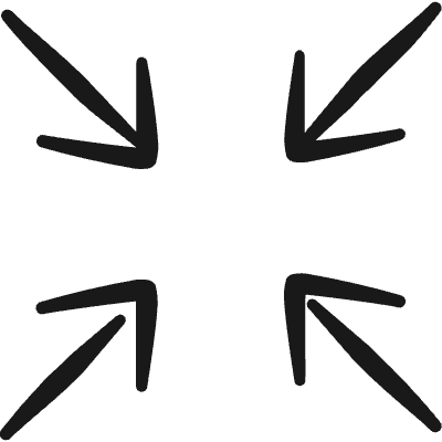 Retract Shrink Arrow 1 Icon from Freehand Duotone Set