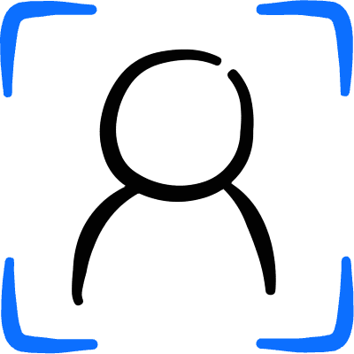 Face Id Male 1 Icon from Freehand Duotone Set