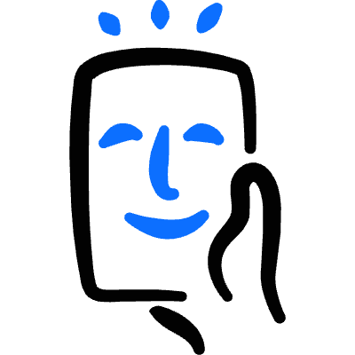 Face Id Smartphone Icon from Freehand Duotone Set
