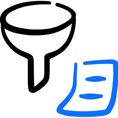 Filter Text Icon from Freehand Duotone Set
