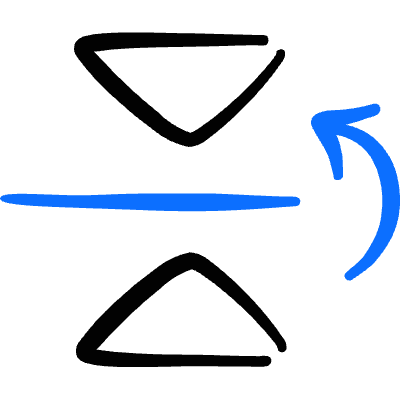 Flip Reflect Up Icon from Freehand Duotone Set