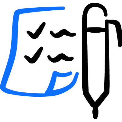 Form Edition Checklist Pen Icon from Freehand Duotone Set