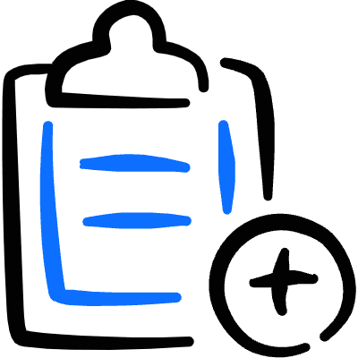 Form Edition Clipboard Add Icon from Freehand Duotone Set