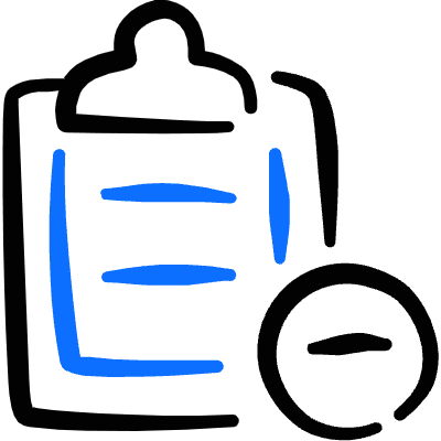 Form Edition Clipboard Remove Icon from Freehand Duotone Set