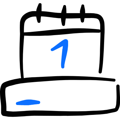 Form Edition Date 1 Icon from Freehand Duotone Set