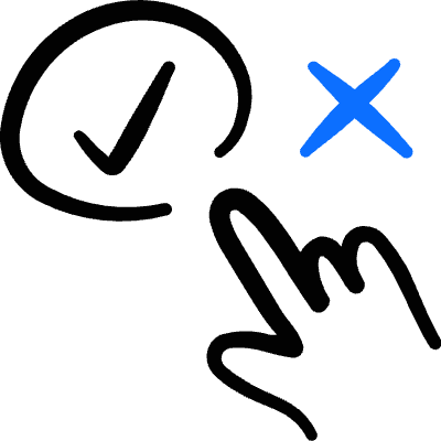 Form Validation Cursor Choose 1 Icon from Freehand Duotone Set
