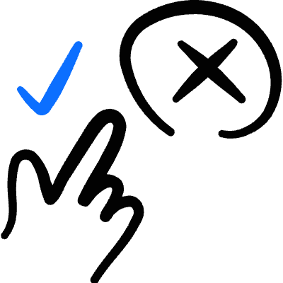 Form Validation Cursor Choose 2 Icon from Freehand Duotone Set