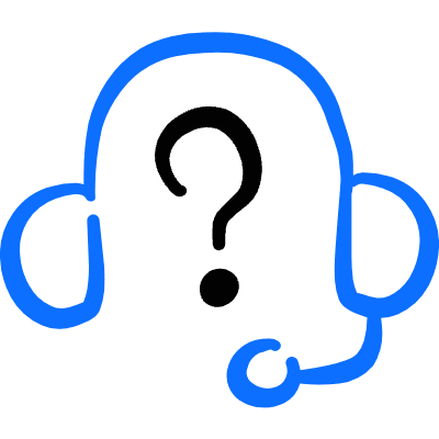 Help Headphones Customer Support Question Icon from Freehand Duotone Set
