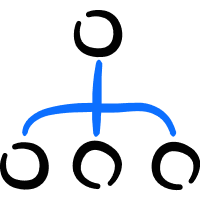 Hierarchy Icon from Freehand Duotone Set
