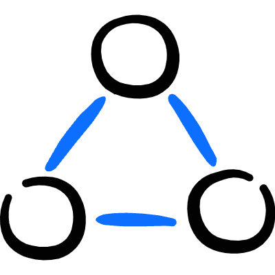 Hierarchy Triangle Icon from Freehand Duotone Set