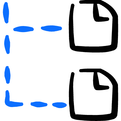 Organization Files Icon from Freehand Duotone Set