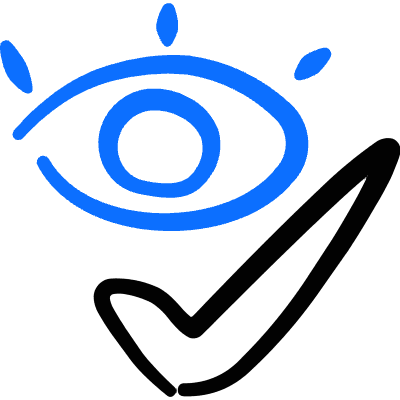 Iris Scan Approved Icon from Freehand Duotone Set
