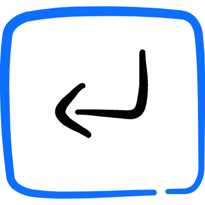 Keyboard Return Button Icon from Freehand Duotone Set