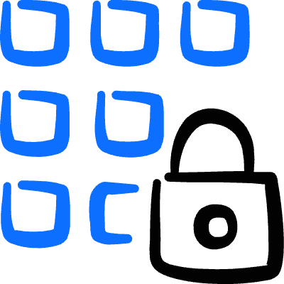 Keyboard Id Dial Lock Icon from Freehand Duotone Set