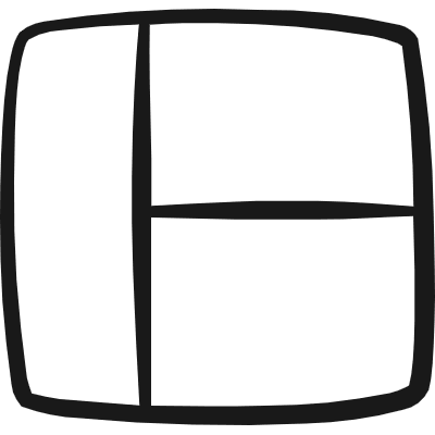 Layouts Horizontal Split Left Icon from Freehand Duotone Set