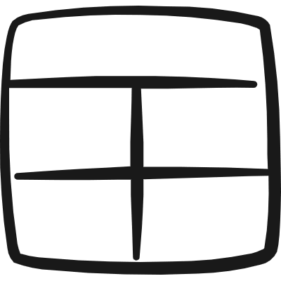 Layouts Top Horizontal Vertical Split Icon from Freehand Duotone Set