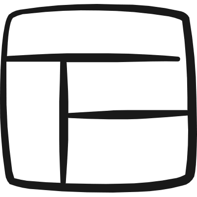 Layouts Top Left Horizontal Split Icon from Freehand Duotone Set